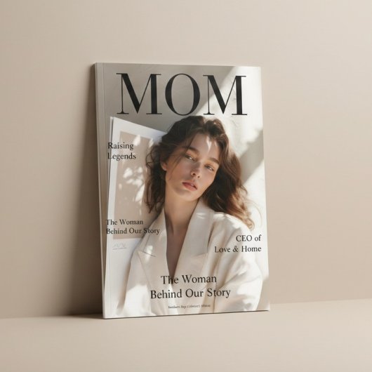 Luxury Personalized Mom Magazine Cover This elegan Poster