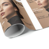 Luxury Personalized Mom Photo Custom Geschenkpapier (Rolleneckpunkt)