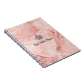 Luxury Pink Marble Custom Nail Salon with Logo Notizblock (Rechte Seite)