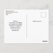 Luxury Pink Tufit Diamond Muster Vielen Dank Postkarte (Rückseite)