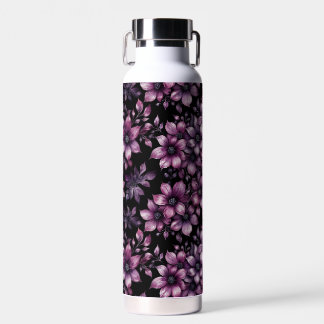 Luxury Plum Floral Stainless Steel Water Bottle Trinkflasche