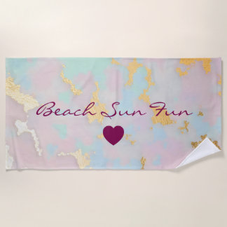 Luxury Popular Blush Pink Mint Gold Collection Strandtuch