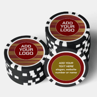 Luxury Popular Burgundy Gold Linen Collection Pokerchips