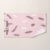 Luxury Popular Feathers Boho Collection Badhandtuch Set (Handtuch)