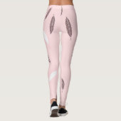 Luxury Popular Feathers Boho Collection Leggings (Rückseite)