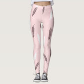 Luxury Popular Feathers Boho Collection Leggings (Vorderseite)