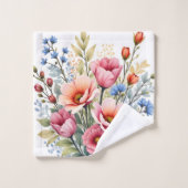 Luxury Popular Wildflowers Beautiful Collection Badhandtuch Set (Waschlappen)