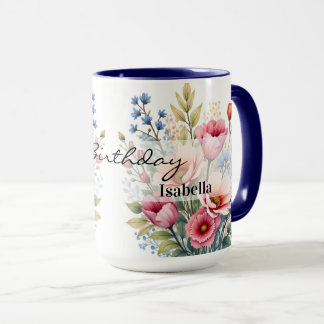 Luxury Popular Wildflowers Beautiful Collection Tasse