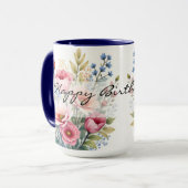 Luxury Popular Wildflowers Beautiful Collection Tasse (Vorderseite Links)