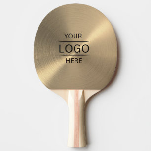 Luxury & Profession Gold Metallic Ping Pong Paddle Tischtennis Schläger