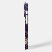 Luxury Purple and Gold Marble iPhone Case (Rückseite / Links)