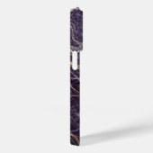 Luxury Purple and Gold Marble iPhone Case (Rückseite / Rechts)