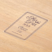 Luxury Purple Wedding Save The Date Acryleinladungen (Ablage )