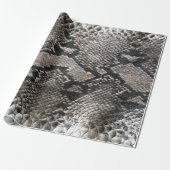 Luxury Python Snake Skin Rich Elegante Mode Geschenkpapier (Ungerollt)