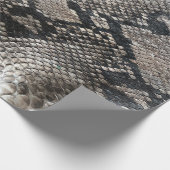 Luxury Python Snake Skin Rich Elegante Mode Geschenkpapier (Ecke)
