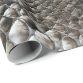 Luxury Python Snake Skin Rich Elegante Mode Geschenkpapier (Rolleneckpunkt)