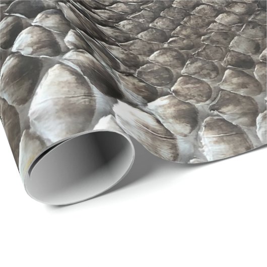 Luxury Python Snake Skin Rich Elegante Mode Geschenkpapier (Rolleneckpunkt)