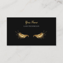 Luxury QR code Black and Gold Lash Technician Busi