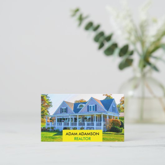 Luxury Real Anwesen Agent (Create QR) Realtor Visitenkarte (Stehend Vorderseite)