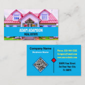 Luxury Real Anwesen (QR Code) Bester Hausmeister Visitenkarte (Vorne/Hinten)
