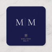Luxury Realtor Square Business Card Quadratische Visitenkarte (Vorderseite)