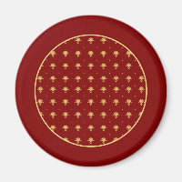 Luxury Red and Gold Vintage Damask Pattern