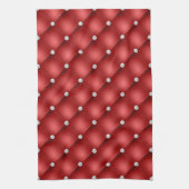 Luxury Red Diamond gepolstertes Muster Geschirrtuch (Vertikal)