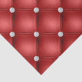 Luxury Red Diamond gepolstertes Muster Seidenpapier (Detail)