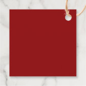 Luxury Red & Gold Glitter Ruby Jewel 60th Birthday Geschenkanhänger (Rückseite)