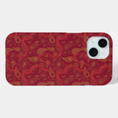 Luxury Red Orange Brown Paisley Abstrakt Magie Case-Mate iPhone Hülle (Rückseite (Horizontal))