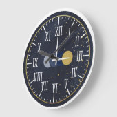 Luxury Roman Numbers Große Wanduhr (Winkel)