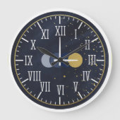 Luxury Roman Numbers Große Wanduhr (Vorderseite)