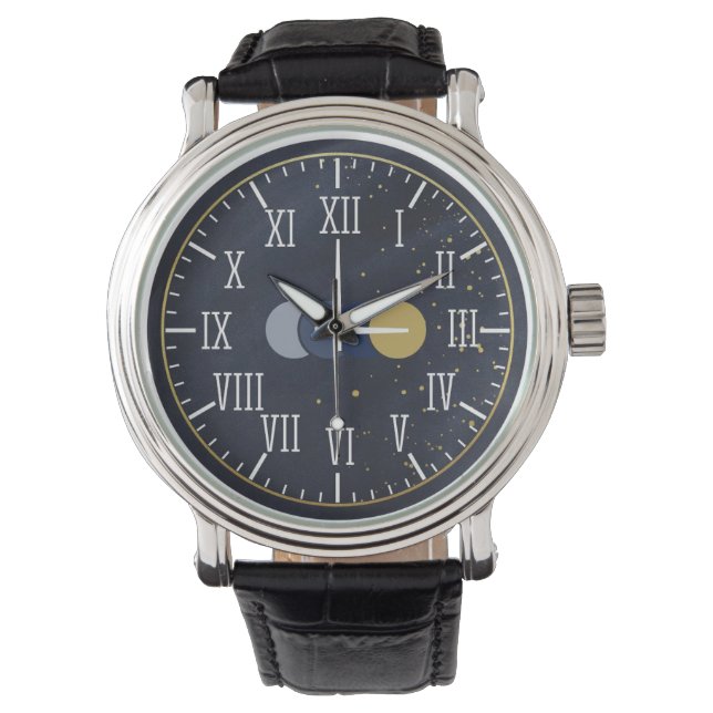 Luxury Roman Numbers Men Armbanduhr (Vorderseite)