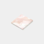 Luxury Rose Gold Ink Art Post-it Notes Block Klebezettel (angewinkelt)