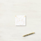 Luxury Rose Gold Ink Art Post-it Notes Block Klebezettel (Auf Schreibtisch)
