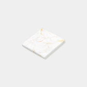 Luxury Rose Gold Ink Art Post-it Notes Block Klebezettel (angewinkelt)