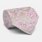 Luxury Rose Pattern Wrapping Paper Krawatte (Gerollt)