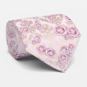Luxury Rose Pattern Wrapping Paper Krawatte (Gerollt)