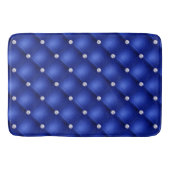 Luxury Royal Blue Diamond Muster Badematte (Vorderseite)