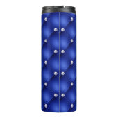 Luxury Royal Blue Diamond Muster Thermosbecher (Rückseite)