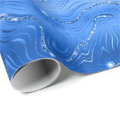 Luxury Royal Blue Geschenkpapier (Rolleneckpunkt)