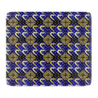 Luxury Royal Blue und Gold Hearts Cutting Board