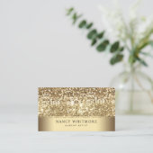 Luxury Royal Gold Glitzer Elegante Visitenkarte (Stehend Vorderseite)