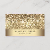 Luxury Royal Gold Glitzer Elegante Visitenkarte (Vorderseite)