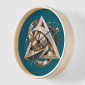 Luxury Sacred Geometry 3D Wall Clock Uhr (Winkel)