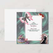 Luxury Satin Bow Save the Date Announcement (Vorne/Hinten)