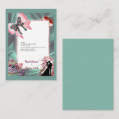 Luxury Satin Bow Wedding Enclosure Card Begleitkarte (Vorne/Hinten)