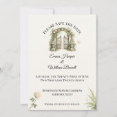 Luxury Secret Garden Wedding  Save The Date (Vorderseite)