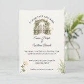 Luxury Secret Garden Wedding  Save The Date (Stehend Vorderseite)