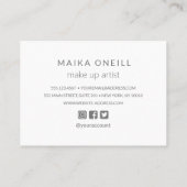 Luxury Silver Bokeh danke Ihnen für Ihren Kauf Visitenkarte (Rückseite)